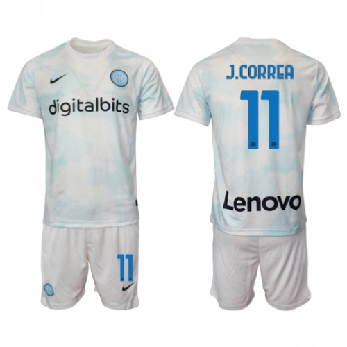 Fotbalové Dres Inter Milan Joaquin Correa #11 Dětské Venkovní 2022-23 Krátký Rukáv (+ trenýrky)